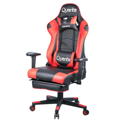 Silla Gamer Quanta QTGC20 Emperor Reclinable 170° Negra y Roja
