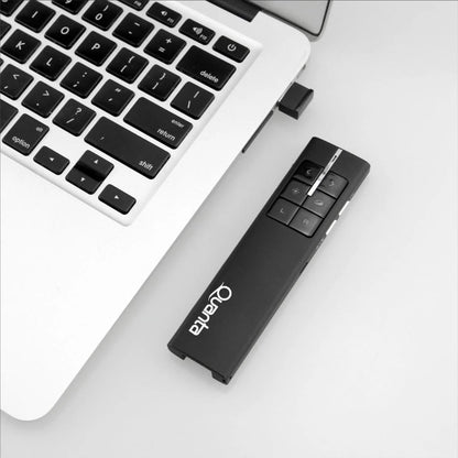 Presentador Inalámbrico Air Mouse Quanta QTPLM30 Recargable Negro