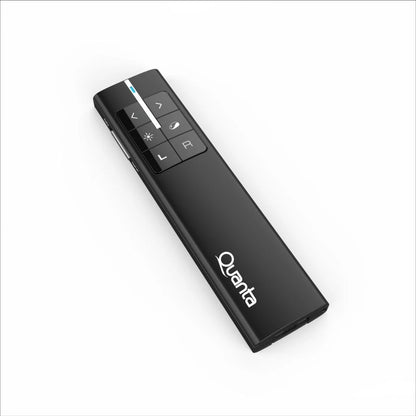 Presentador Inalámbrico Air Mouse Quanta QTPLM30 Recargable Negro