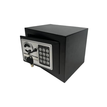 Caja Fuerte Digital con Teclado Quanta QTCFN5 5L con Alarma Negra