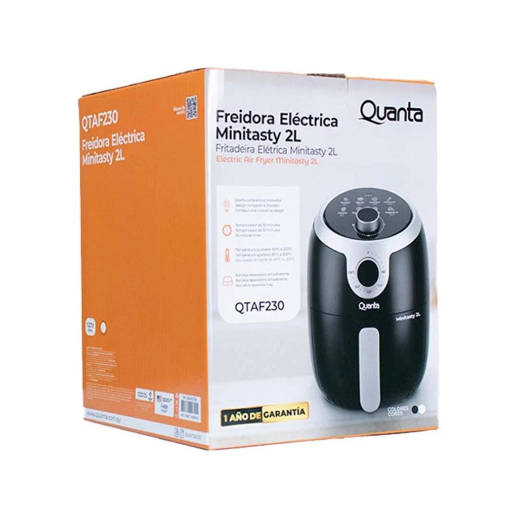 Freidora de Aire Quanta QTAF230 Minitasty 2L 1000W 220V Blanca