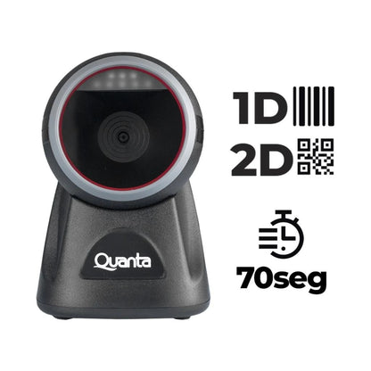 Lector de Código de Barras Quanta QTLCE170 1D y 2D con Cable QR
