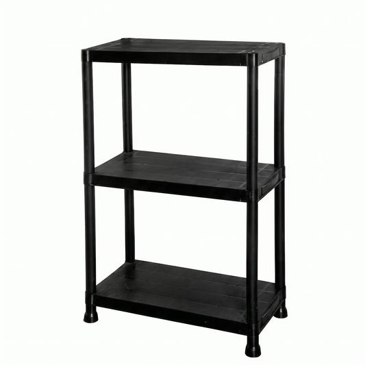 Estantería Organizadora SATE A05-518H Negra 3 Estantes 60x30x91 cm