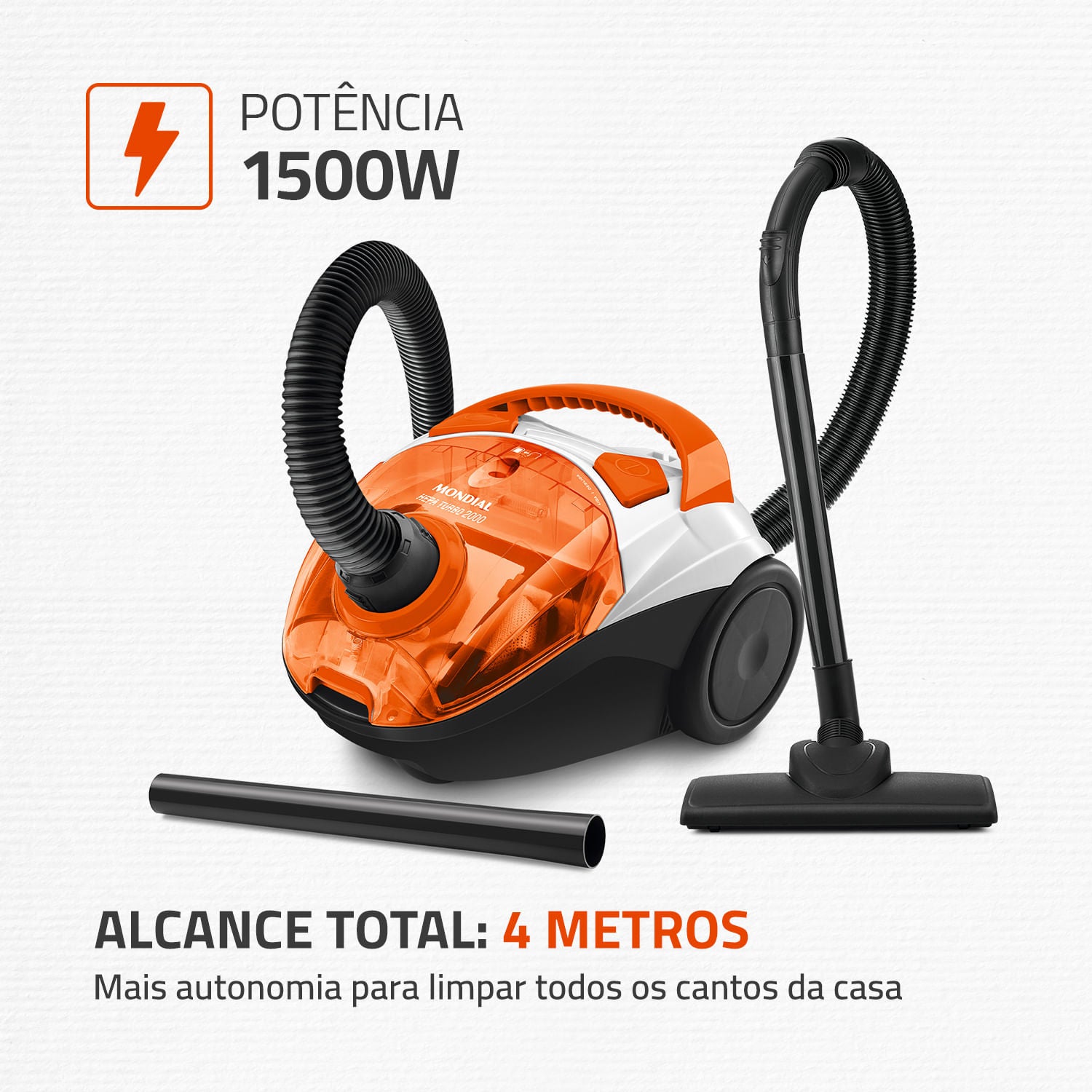 ASPIRADOR DE POLVO HEPA TURBO 2000 AP-15