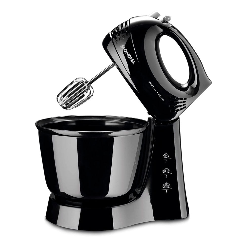 BATIDORA PRATICA BLACK 400W 3 VELOCIDADES / 1 BOL B-44-B
