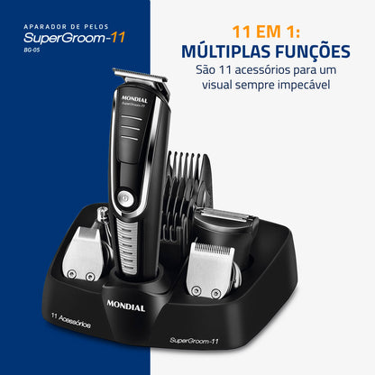 APARADOR DE PELOS SUPER GROOM - 11 EN 1 BG-05