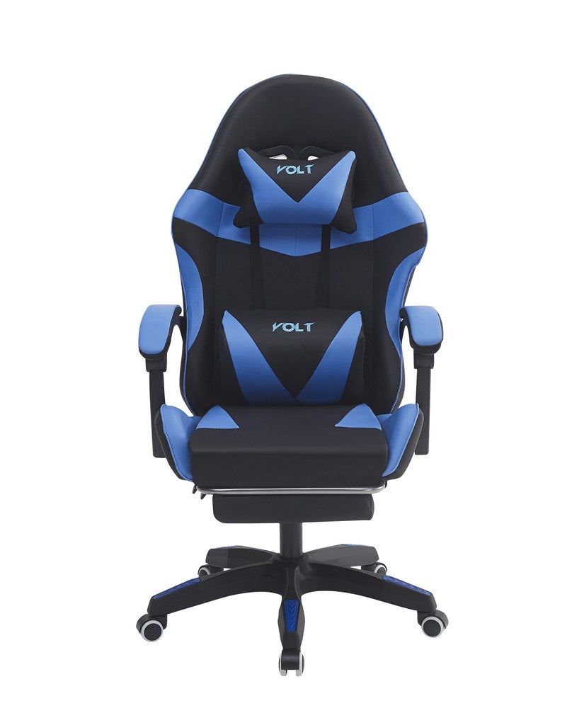 Silla Gamer Volt con Reposapiés Azul Empoli EM-G03