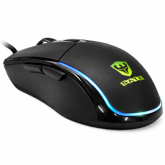 Mouse Gamer A-566 Negro con 6 Botones y DPI Ajustable hasta 7200