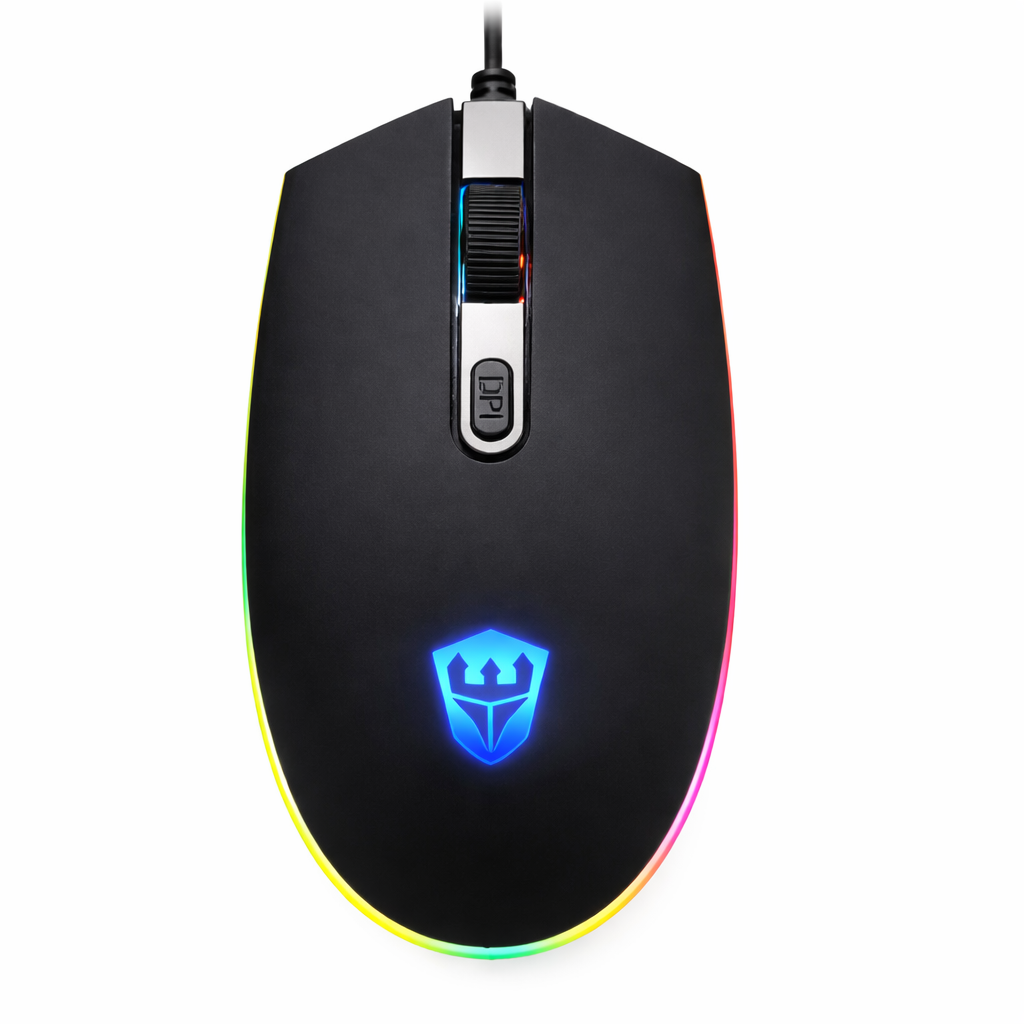 Mouse Gaming Óptico A-87 1600 DPI con Luces LED y 4 Botones Programables