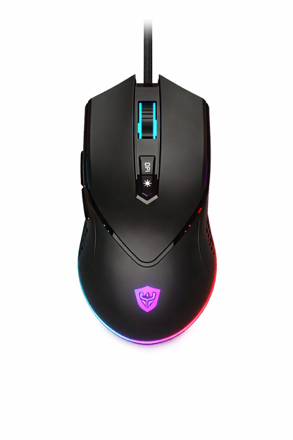 Mouse Gamer A-GM09 RGB 10.000 DPI PixArt 3325 con Macro