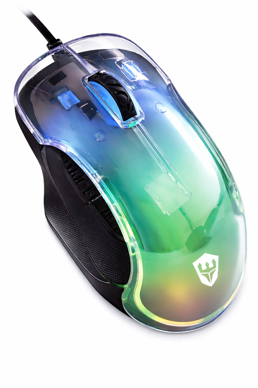 Mouse Gamer A-GM10 RGB 12.800 DPI con Macro