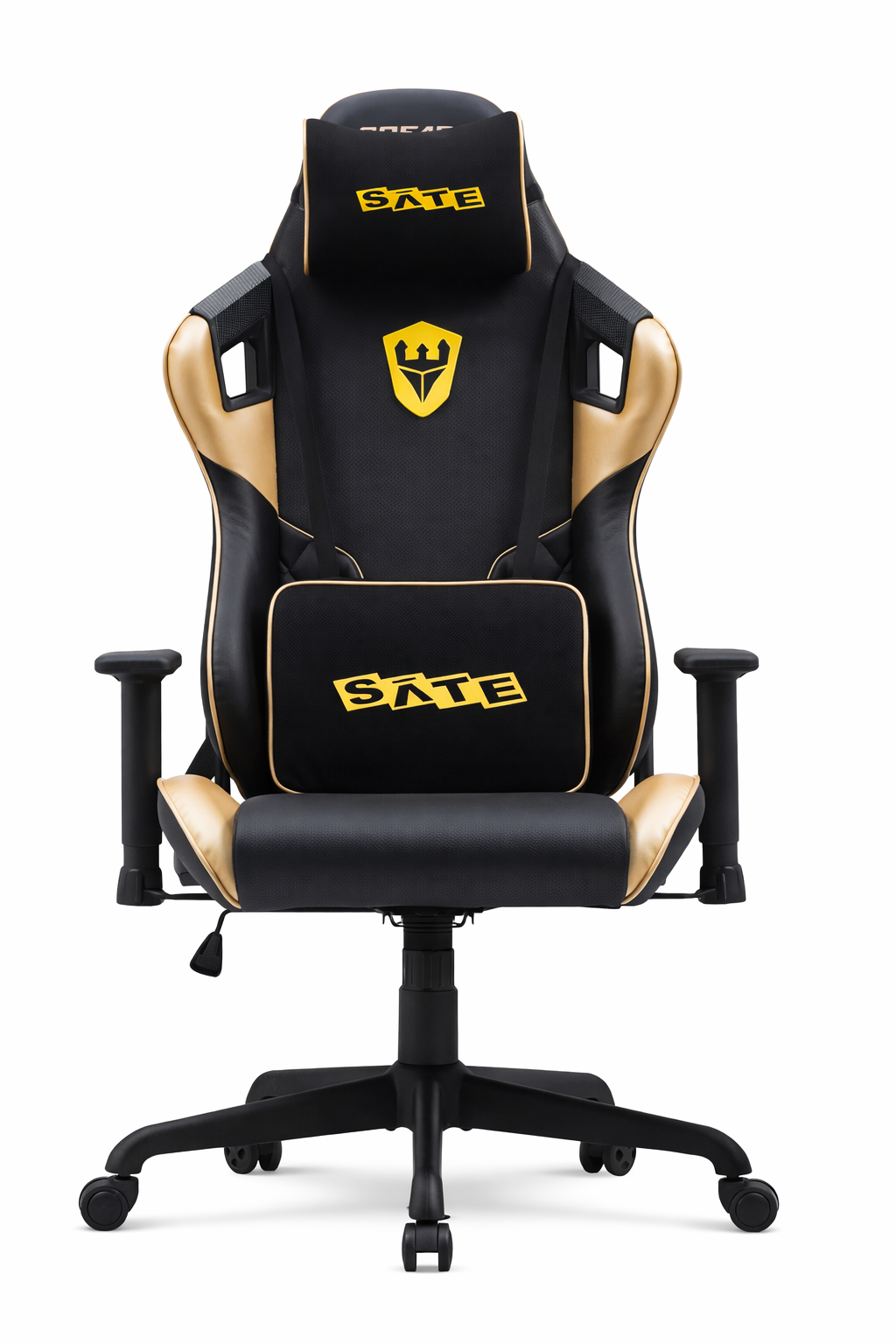 Silla Gamer A-GC8602 Negro y Amarillo Reclinable 180°