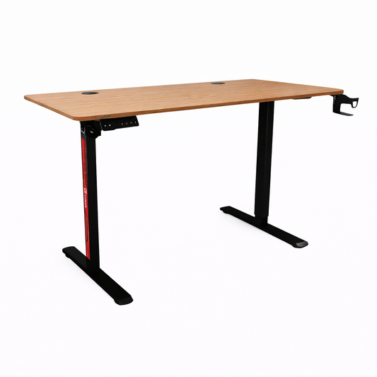 Mesa Gamer Motorizada A-MT308 Marrón Oscuro Altura Regulable