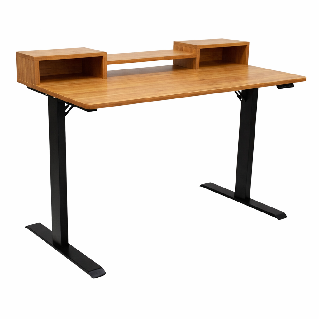 Mesa Gamer A-MT208 Marrón Oscuro 120x60 cm