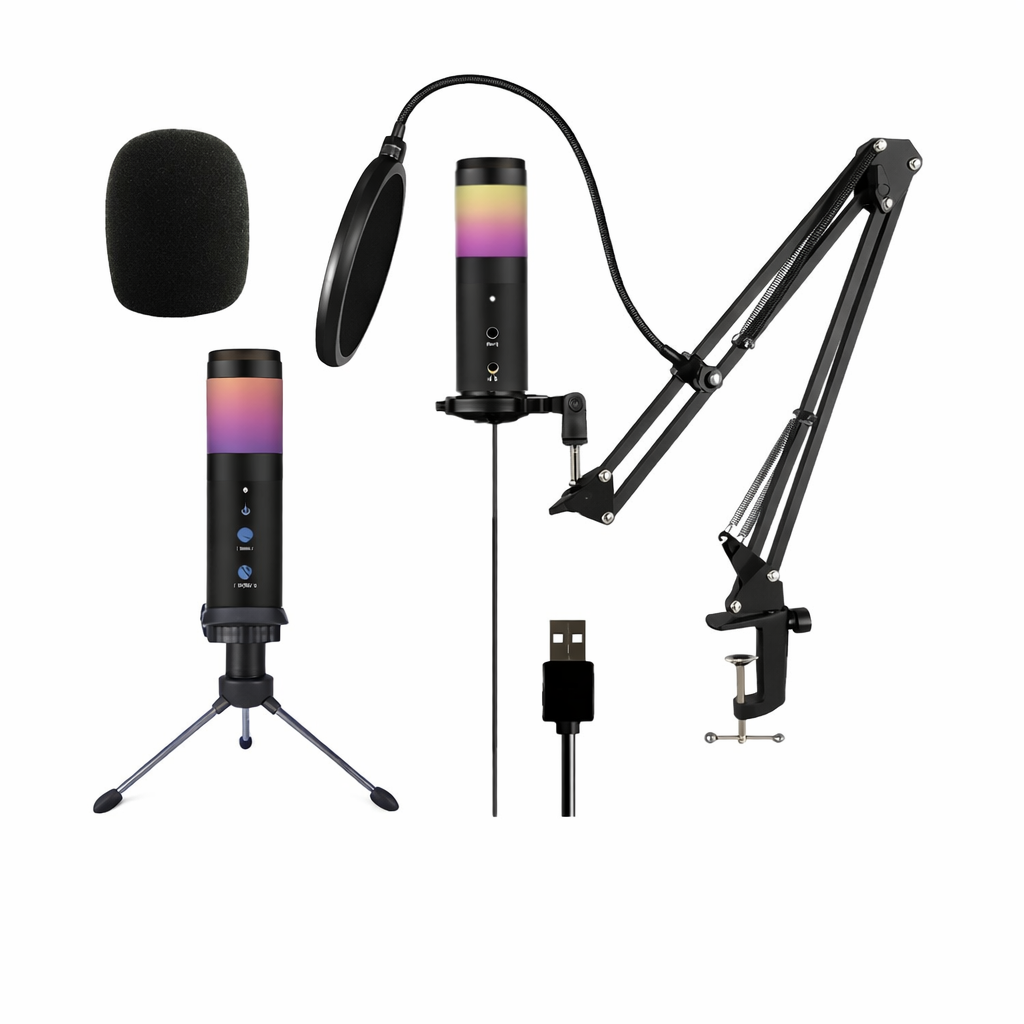 Micrófono Profesional USB A-MK36 para Podcast y Streaming