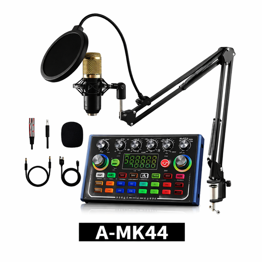 Micrófono Profesional A-MK44 con DSP Dual y Efectos de Voz
