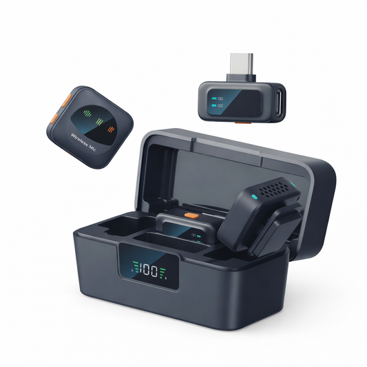 Micrófono Inalámbrico Dual USB-C y Lightning A-MK205