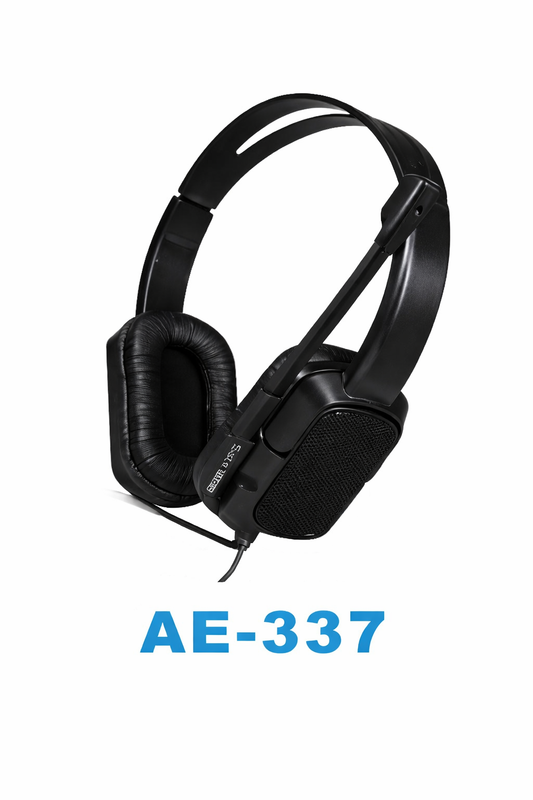 Auricular con Micrófono AE-337 para PC 3.5mm