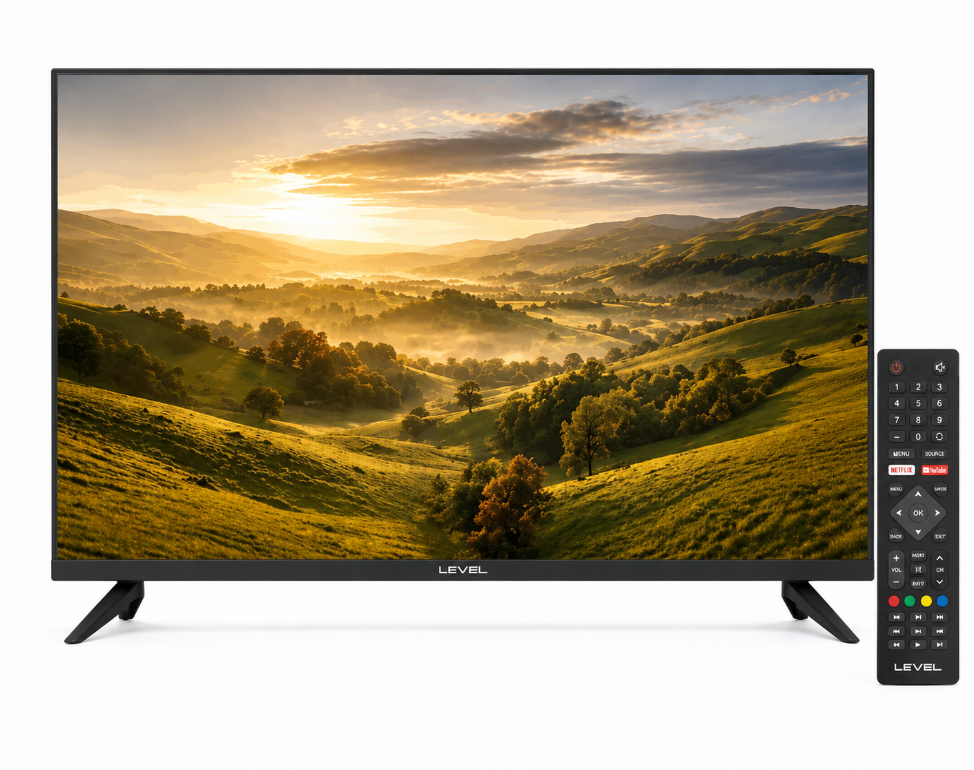 Smart TV Level 32" HD Android 14 Frameless