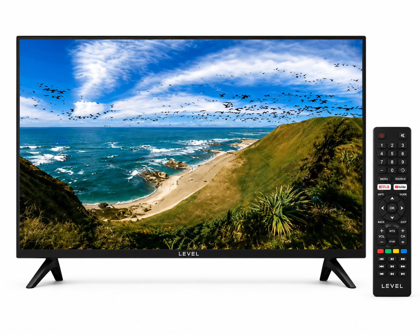 Smart TV Level 55" UHD 4K Whale OS Frameless