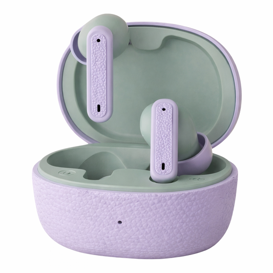 Auriculares Bluetooth SATE AE-6237 Lila con Control Táctil