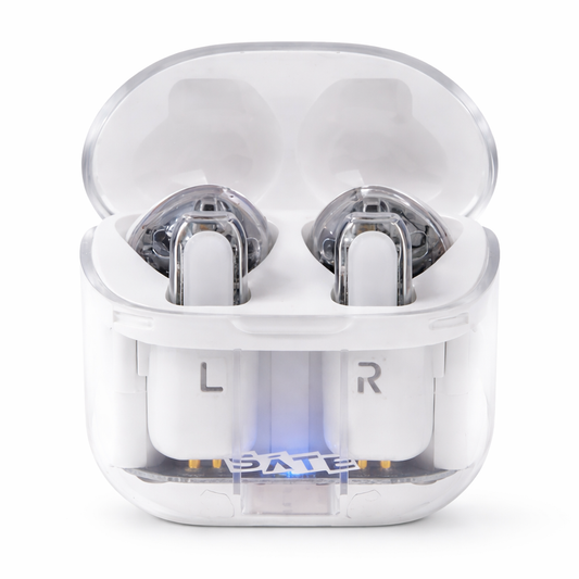 Auriculares Bluetooth SATE A-F32 Blanco con Control Táctil