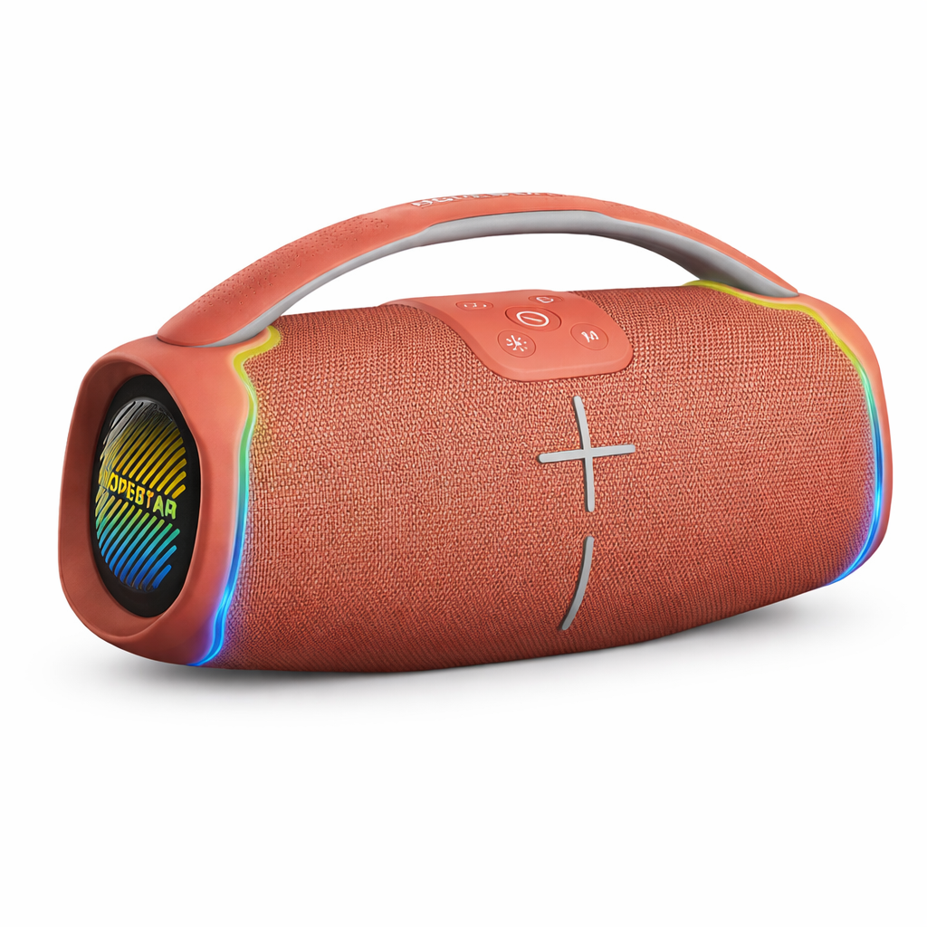 Speaker Bluetooth SATE Hopestar HS-1638 10W LED Impermeable Rosado