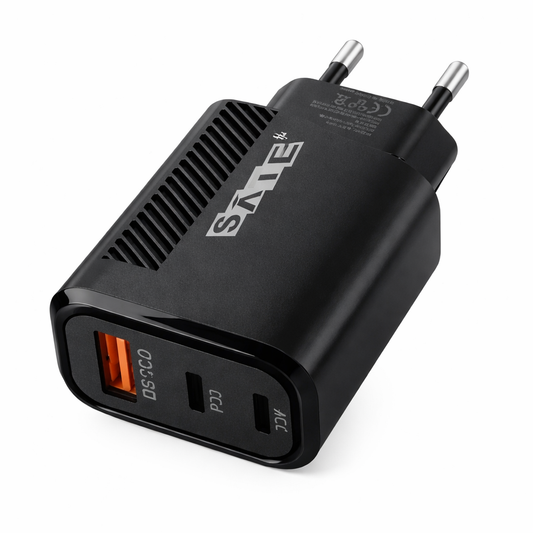 Adaptador Cargador SATE A-CC1202 12W USB + Tipo C Carga Rápida