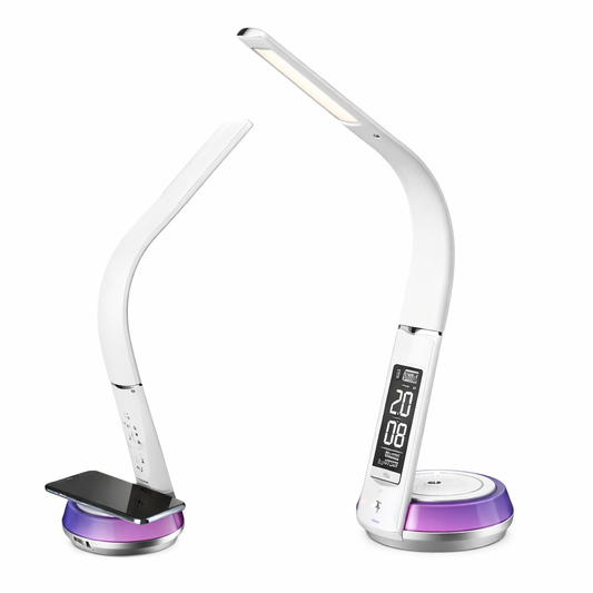 Lámpara LED SATE AC-T7005 con Carga Inalámbrica 5W y Luz RGB