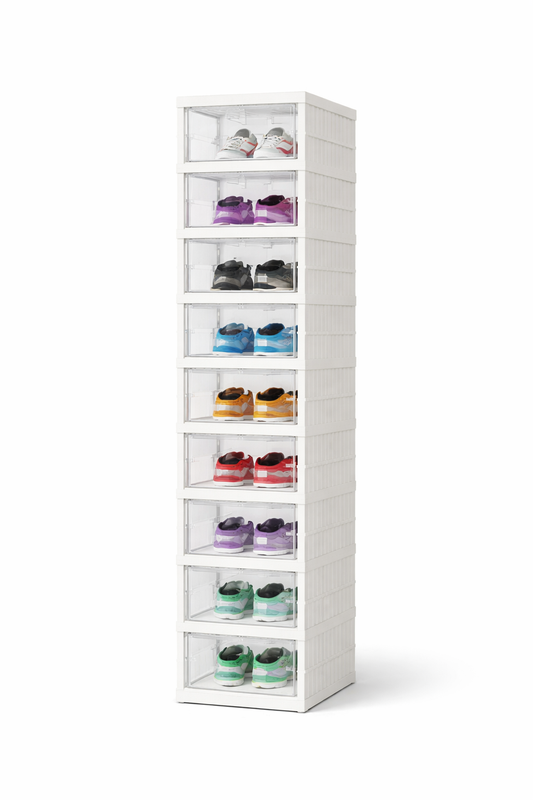 Zapatero Plegable SATE N-1039 9 Niveles Gabinete Transparente