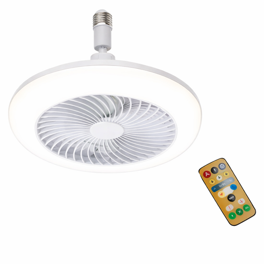 Ventilador con Luz LED A-F2703 30W Porta Foco