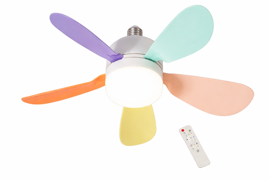 Ventilador con Luz LED A-F27400 Porta Foco 17cm