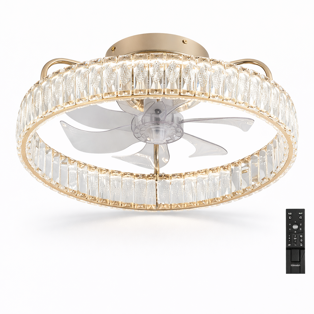 Ventilador de Techo con Luminaria A-FAN7103 53W Crema/Blanco