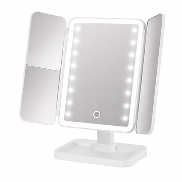 Espejo LED para Maquillaje A-M15 Triple Panel con Aumento