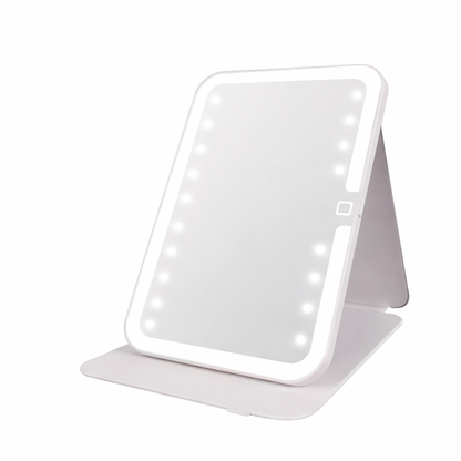 Espejo LED para Maquillaje A-M17 Compacto con Luz Natural