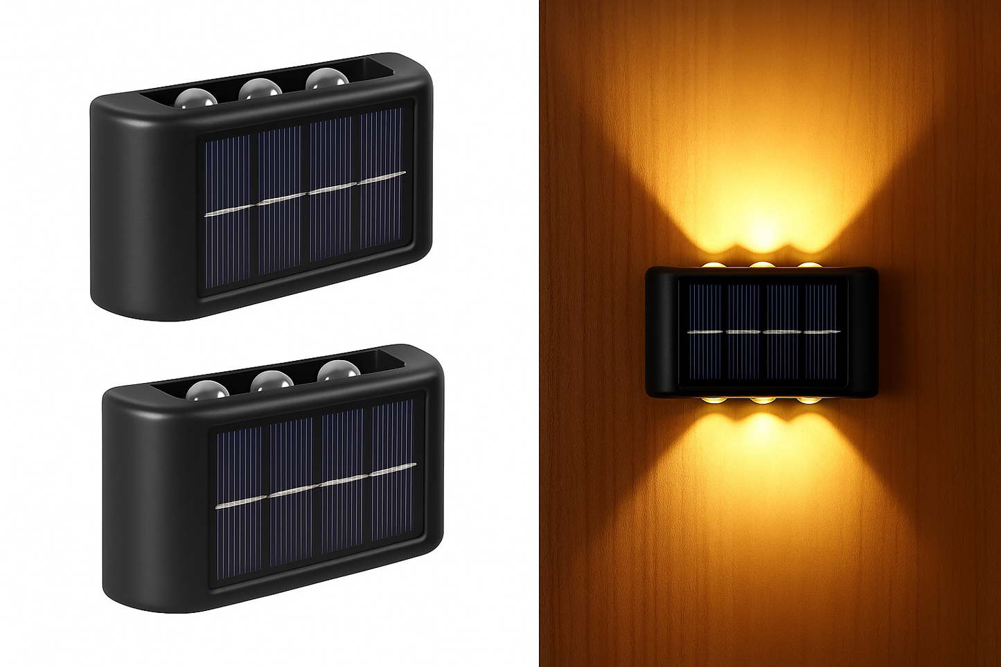 Lámpara Solar con Lente de Enfoque