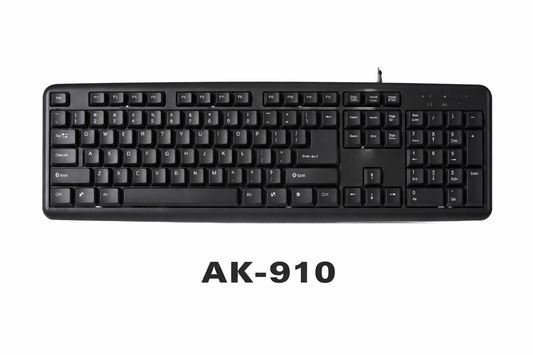 Teclado Básico SATE USB AK-910 104 Teclas Español/Portugués