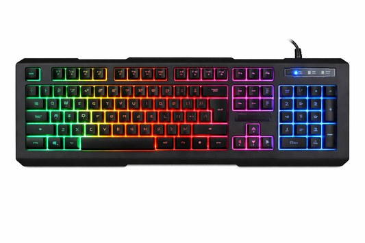 Teclado Gamer AK-840 Español USB Retroiluminado