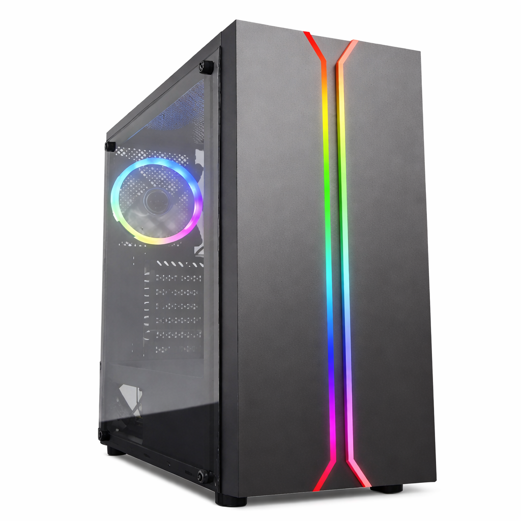 Gabinete Gamer ATX 1100K con Cooler RGB Incluido