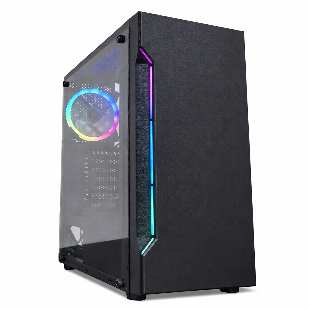 Gabinete Gamer ATX 1101K con Cooler RGB Incluido