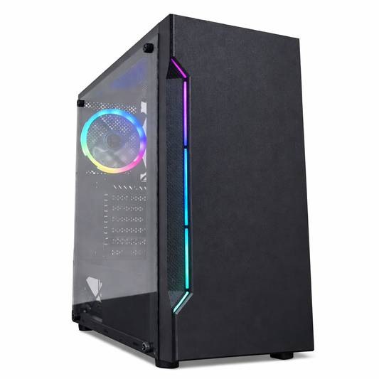 Gabinete Gamer ATX 1101K con Cooler RGB Incluido
