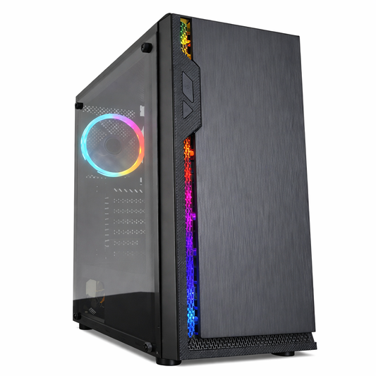 Gabinete Gamer ATX 1103K con Cooler RGB Incluido