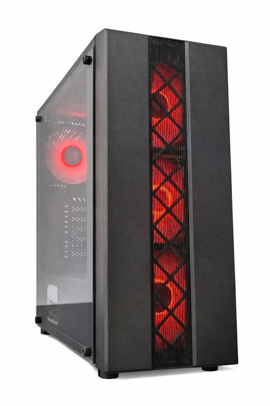 Gabinete Gamer ATX 1400K con 4 Coolers RGB y Alto Flujo de Aire