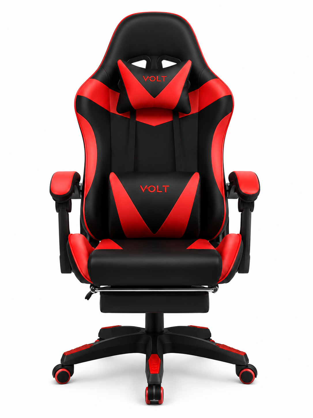 Silla Gamer Volt con Reposapiés Roja Empoli EM-G03