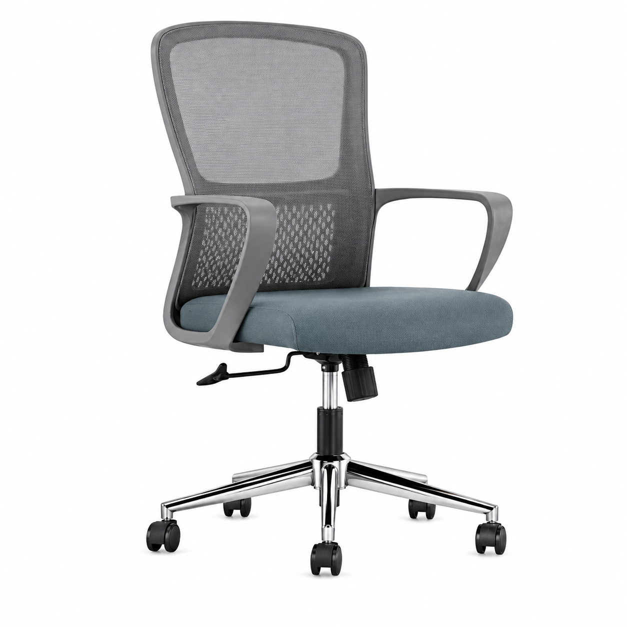 Silla de Oficina Level Aurum Gris con Mecanismo de Inclinación