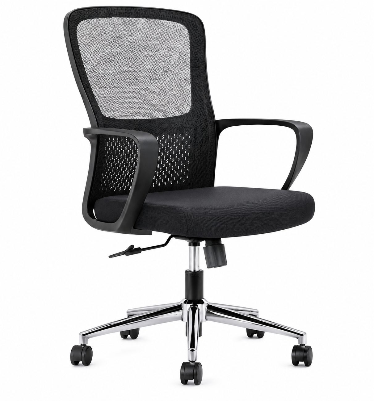 Silla de Oficina Level Aurum Negra con Mecanismo de Inclinación