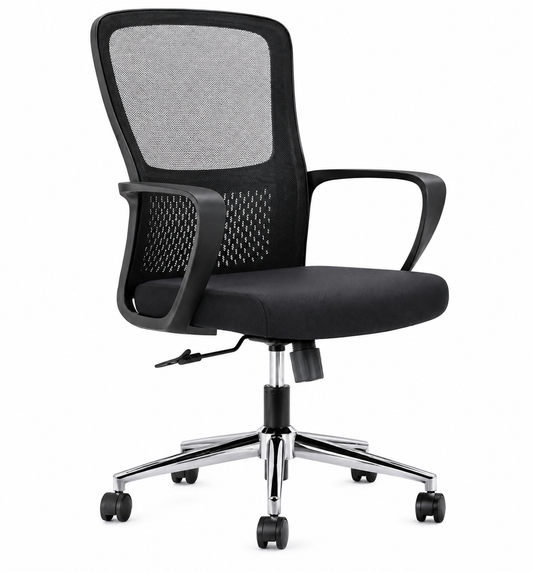 Silla de Oficina Level Aurum Negra con Mecanismo de Inclinación