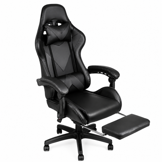 Silla Gamer Xtreme Level con Reposapiés Negra