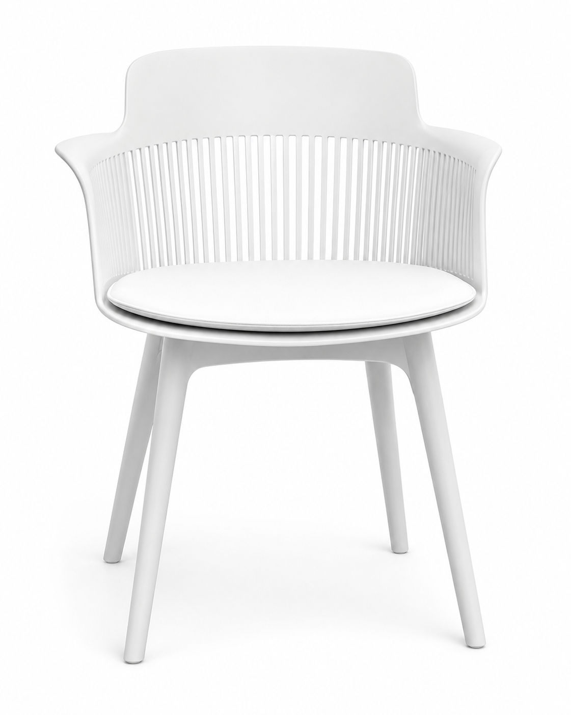 Silla Level Mena 1123 Blanca con Almohadilla de PU
