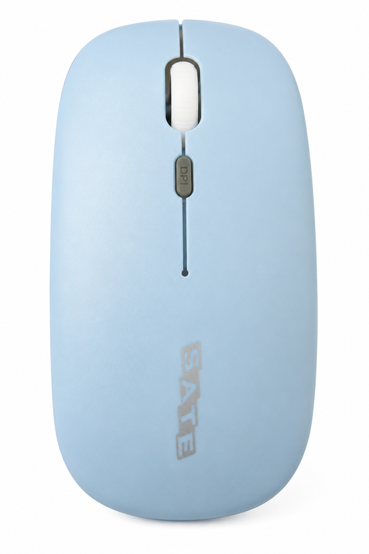 Mouse Inalámbrico A-785G – Celeste con acabado resistente y sofisticado